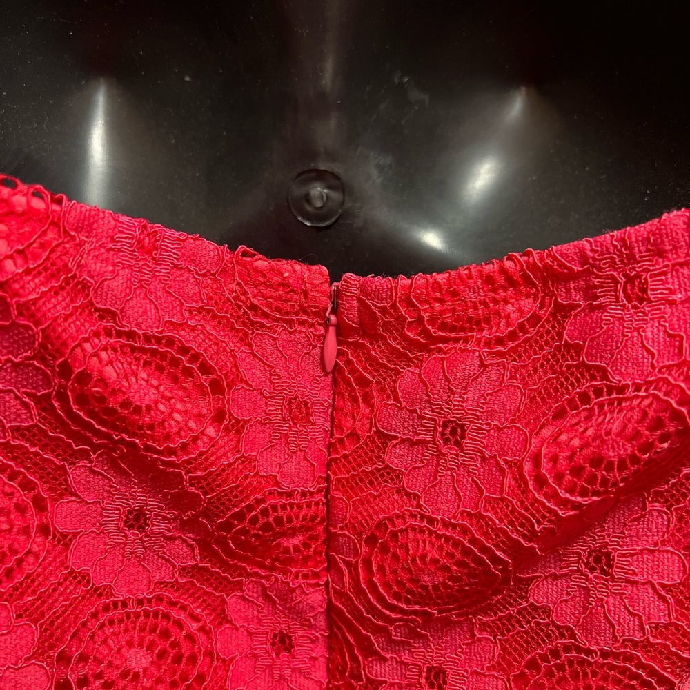 Strapless Coral Cocktail Dress Medium read description - Picture 11 of 14